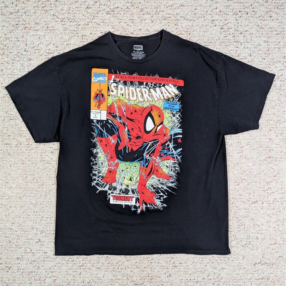Spider-Man #1 T-Shirt Mens 2XL Comic Book Marvel Todd McFarlane Graphic Tee